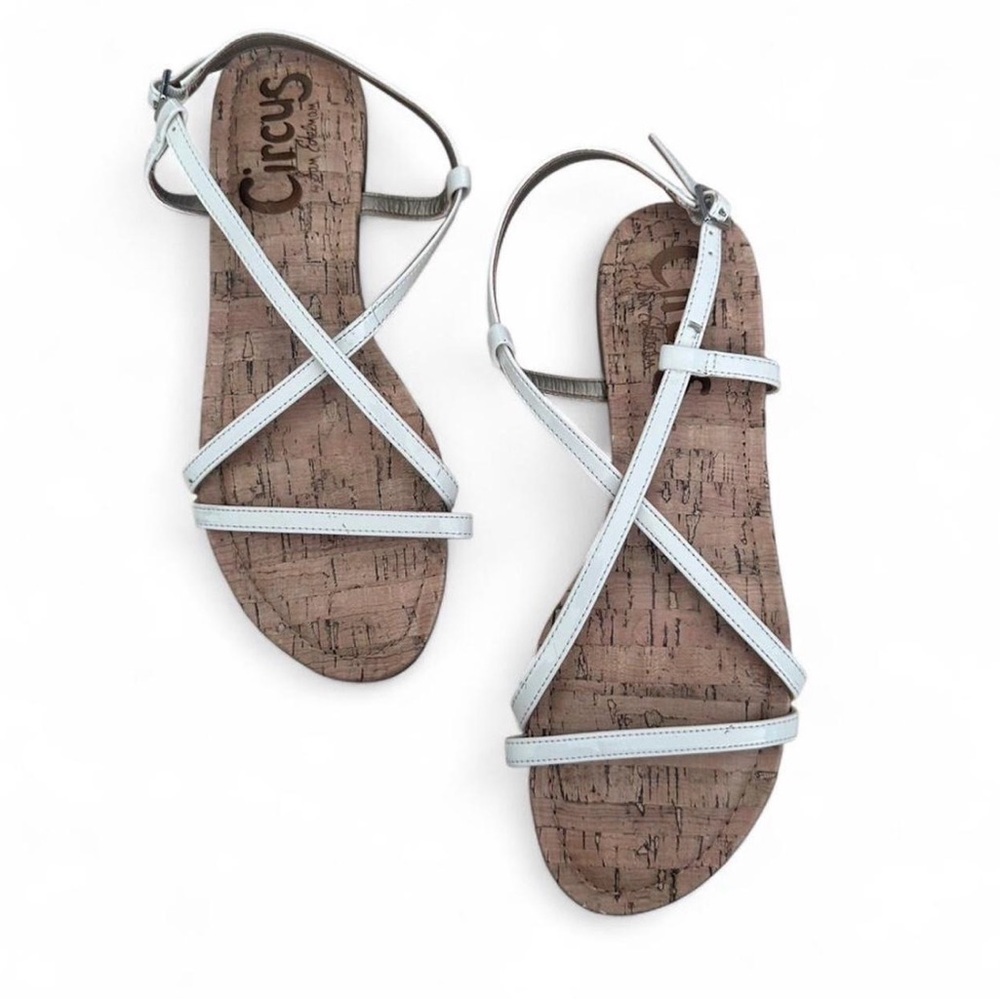 Circus by Sam Edelman Women's Gray Cork Sandals